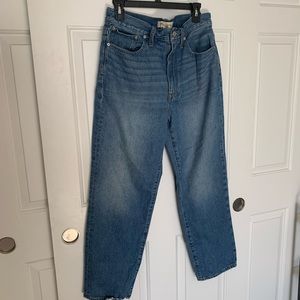 Madewell Perfect Vintage Straight Jean - Size 30